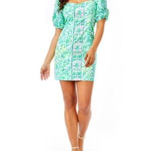 Lilly Pulitzer Daniela Stretch Puff Sleeve Dress